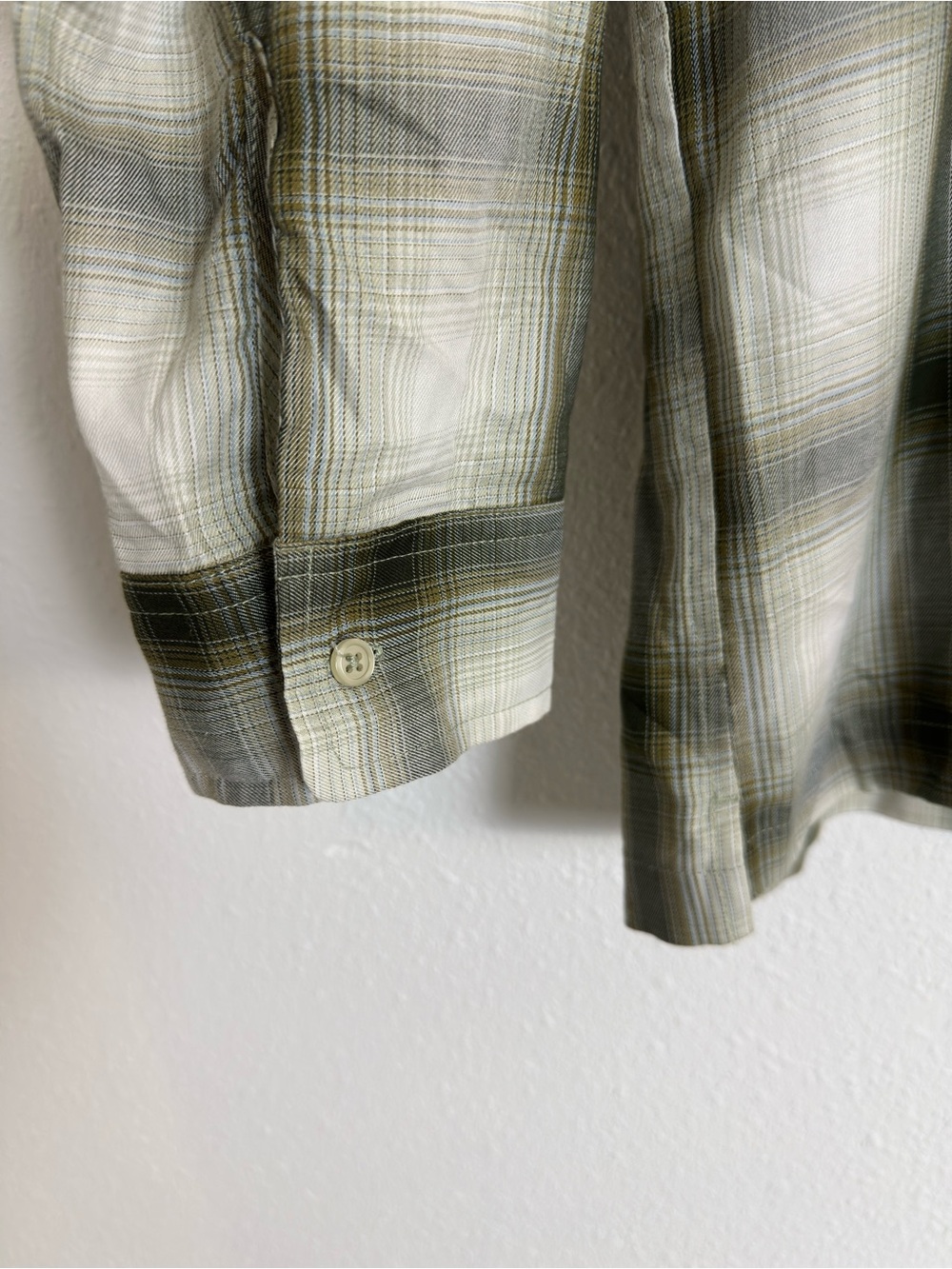 Saturdays New York men’s Marco plaid button up long sleeve - Picture 6 of 8